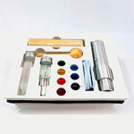 Quartz tip with 7 colors of the chakras and accessories - Kit Vibra